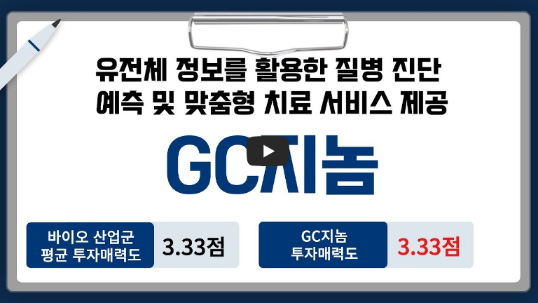 gc지놈 상장예고