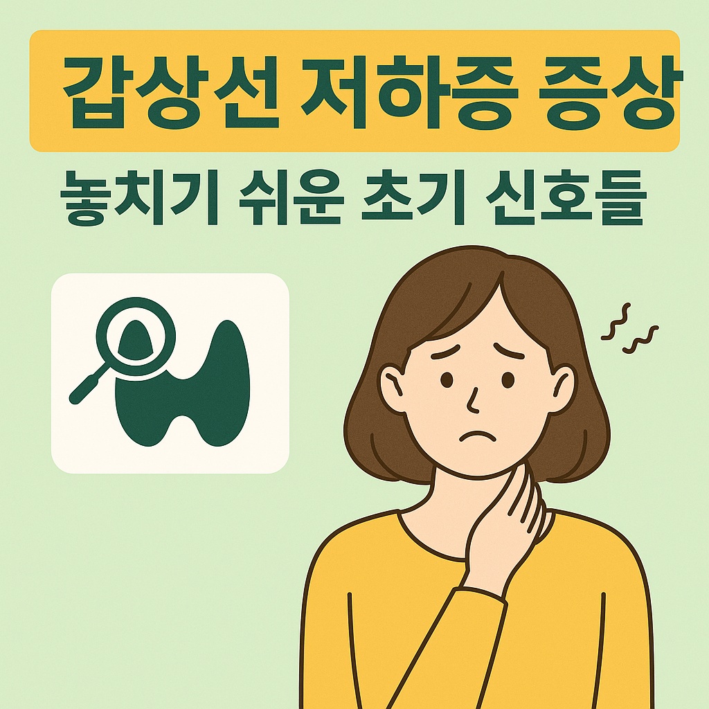 갑상선 저하증 증상 썸네일 이미지