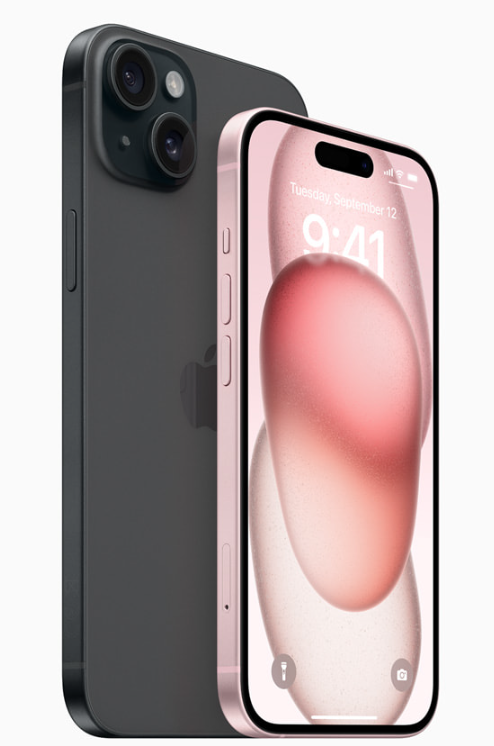 iPhone 15 및 iPhone 15 Plus는 매력적이고&#44; 새롭고&#44; 견고한 디자인과 Dynamic Island&#44; 강력한 48MP 메인 카메라 및 A16 Bionic 칩을 갖추었다.