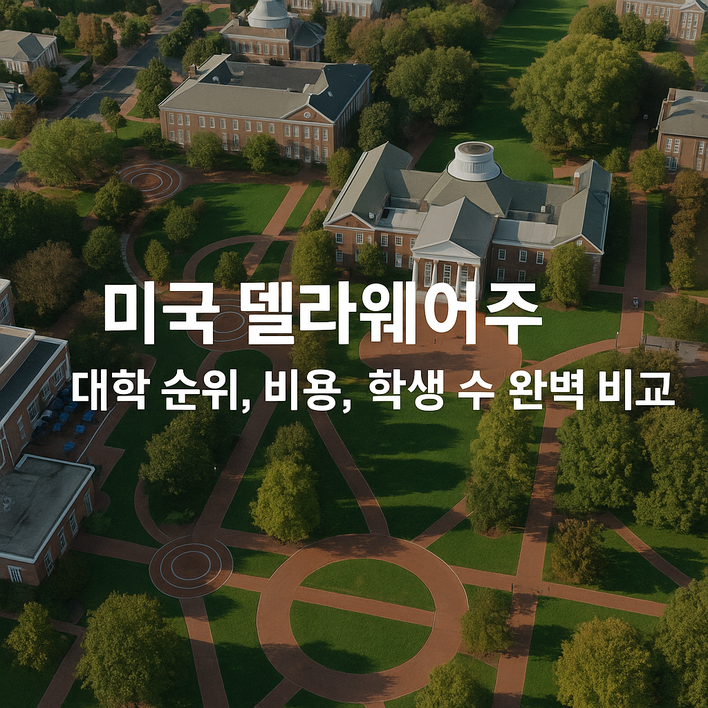 델라웨어주 대학 순위, 비용, 학생 수 완벽 비교 이미지