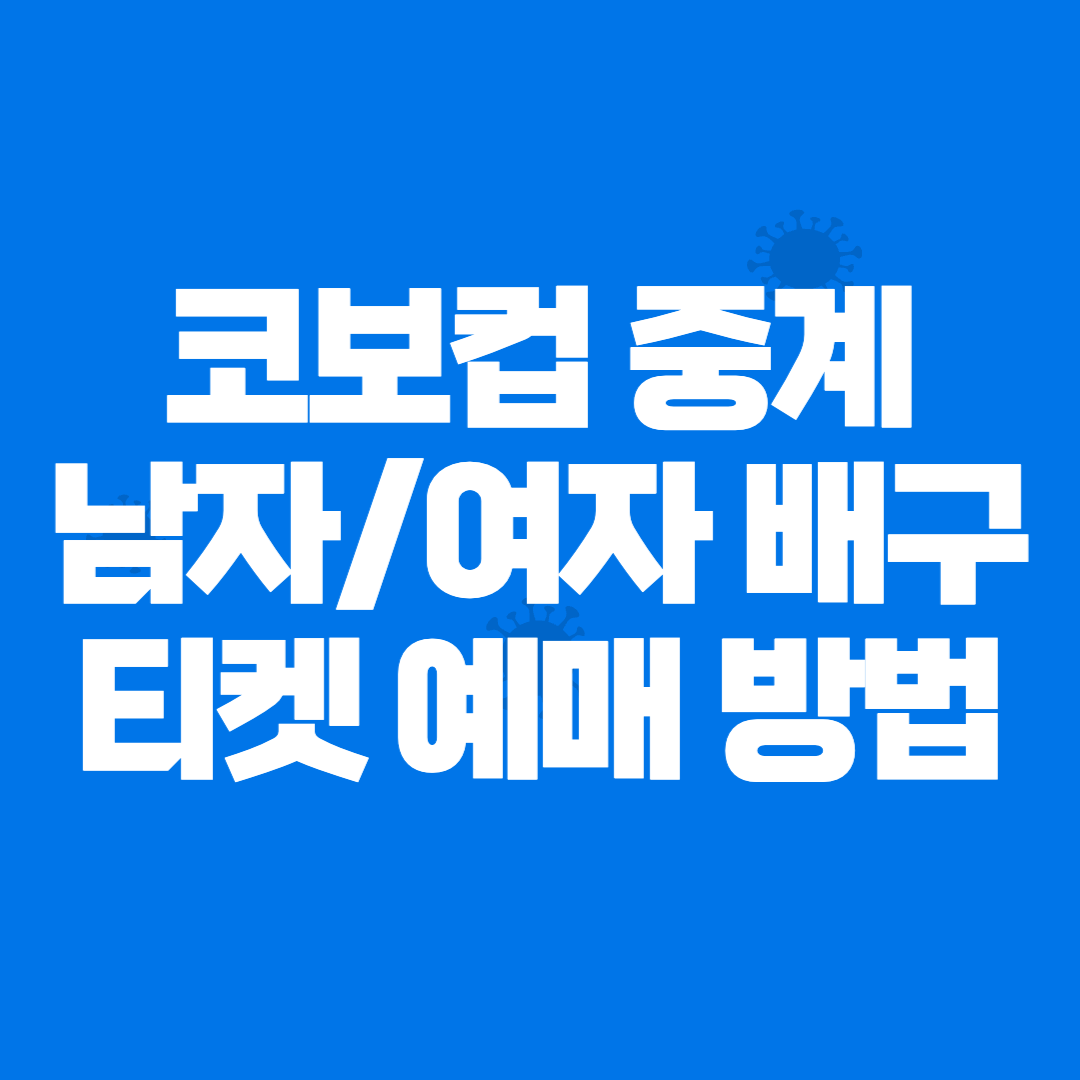 코보컵 중계