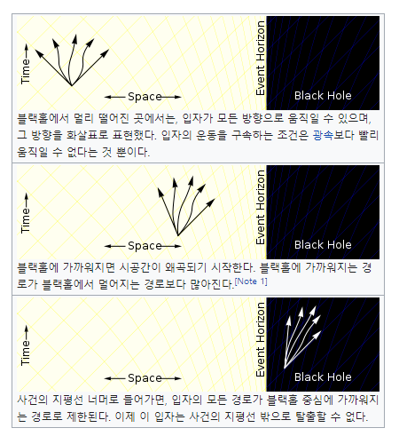 事象の地平線ブラックホールの最も決定的な特徴は 事象の地平線の存在である