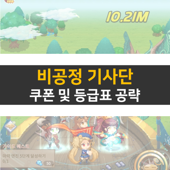  비공정기사단 쿠폰과 티어 등급표 정보 공략