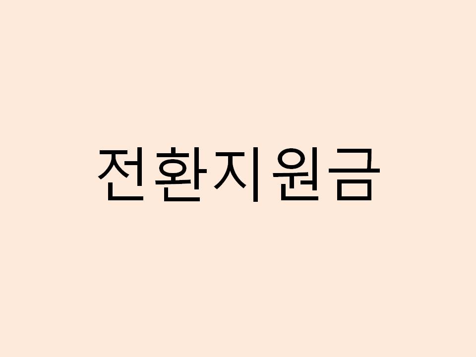  전환지원금@#