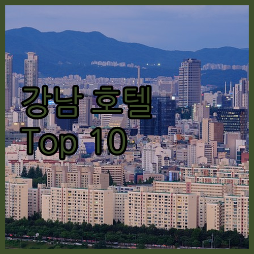 서울 강남 호텔 추천 Best 10 