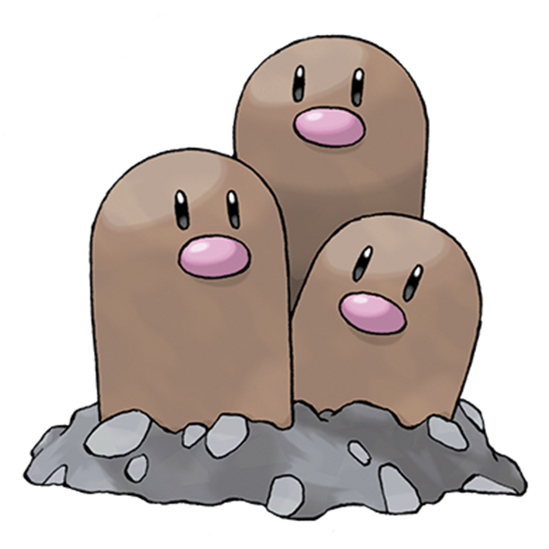  [포켓몬도감]  No. 051 닥트리오 Dugtrio #051