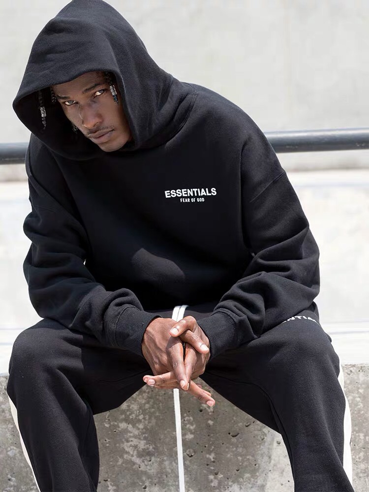  [FEAR OF GOD] 피어오브갓 에센셜 로고 스웨트 셔츠 후드 티셔츠 (4 COLOR)
