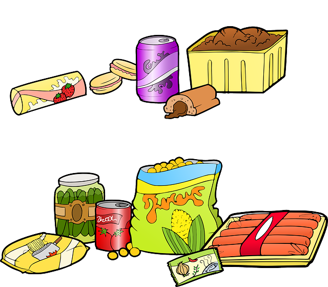 junk food illustration