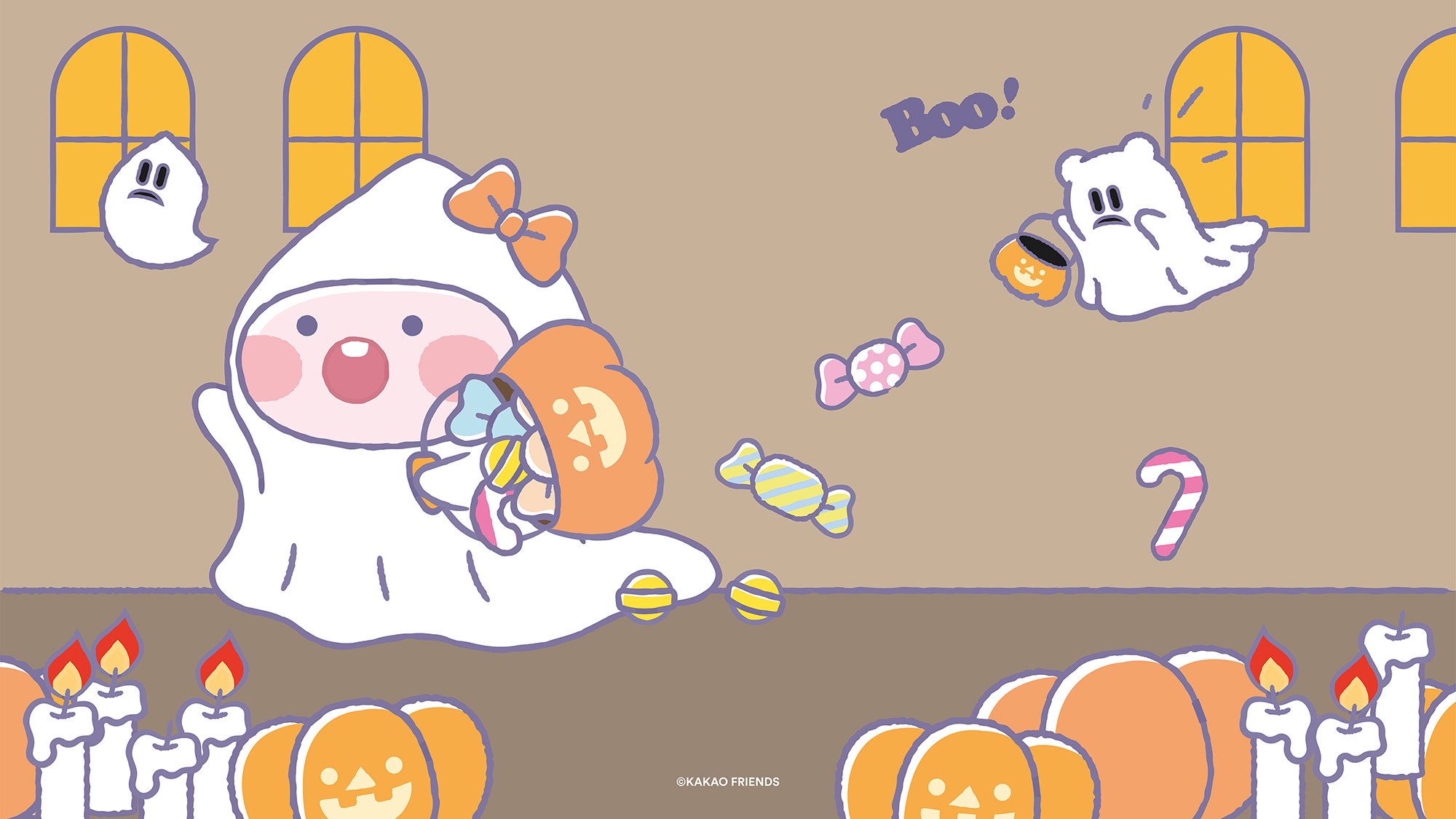 Japan Kakao Apeach Wallpaper 사랑을 담은 비너스인