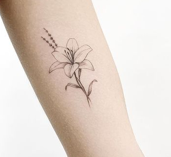 꽃 타투 나의 탄생화 타투 1월 꽃 타투 나의 탄생화 타투 1월