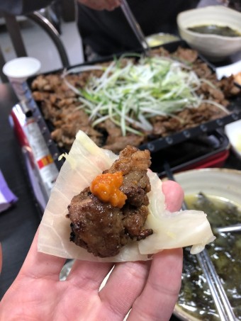 연탄불고기 오리양념불고기