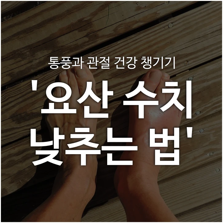 요산수치 낮추는 법