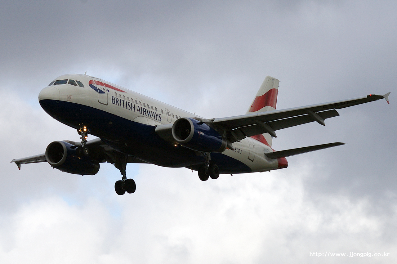 영국 항공 British Airways BA BAW G-EUPJ Airbus A319-100 A319 런던 - 히드로 London - Heathrow 런던 England London LHR EGLL