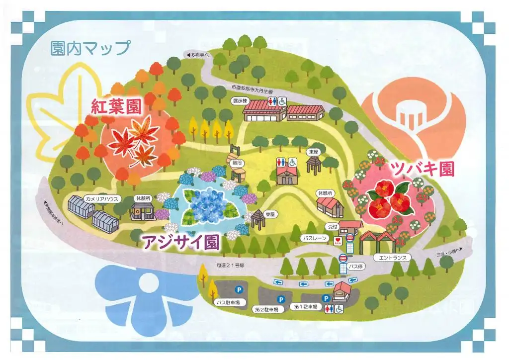 교토 마이즈루 자연문화원 지도