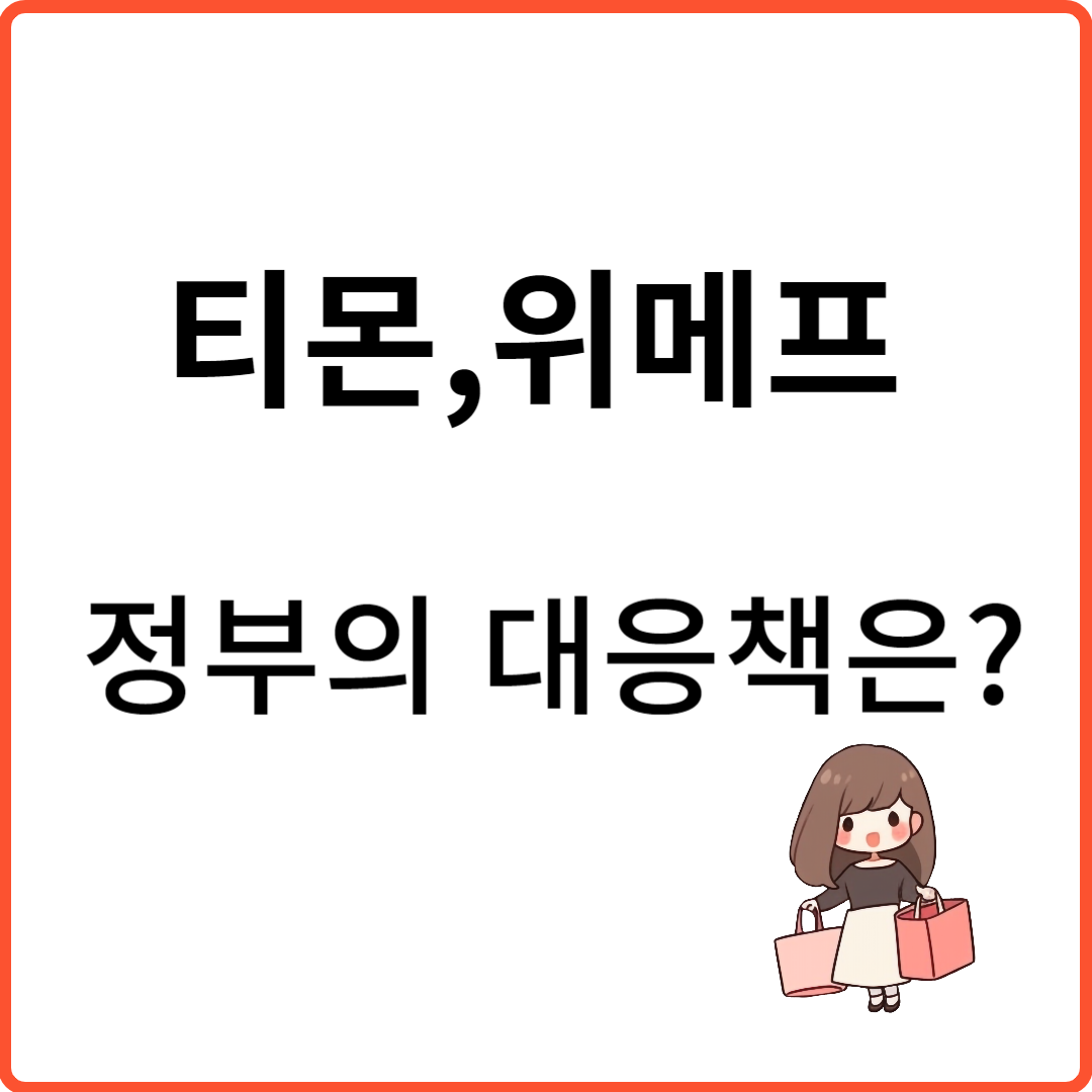 소ㅕㄹ커머스 티몬,위메프 사태와 정부의대응책은?