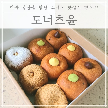  제주 성산읍 찹쌀 도너츠 맛집이 떴다! 도너츠윤 제주점!