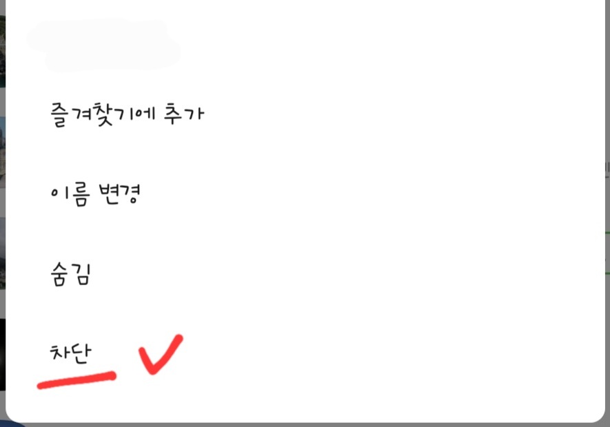 카카오톡-친구-설정-화면