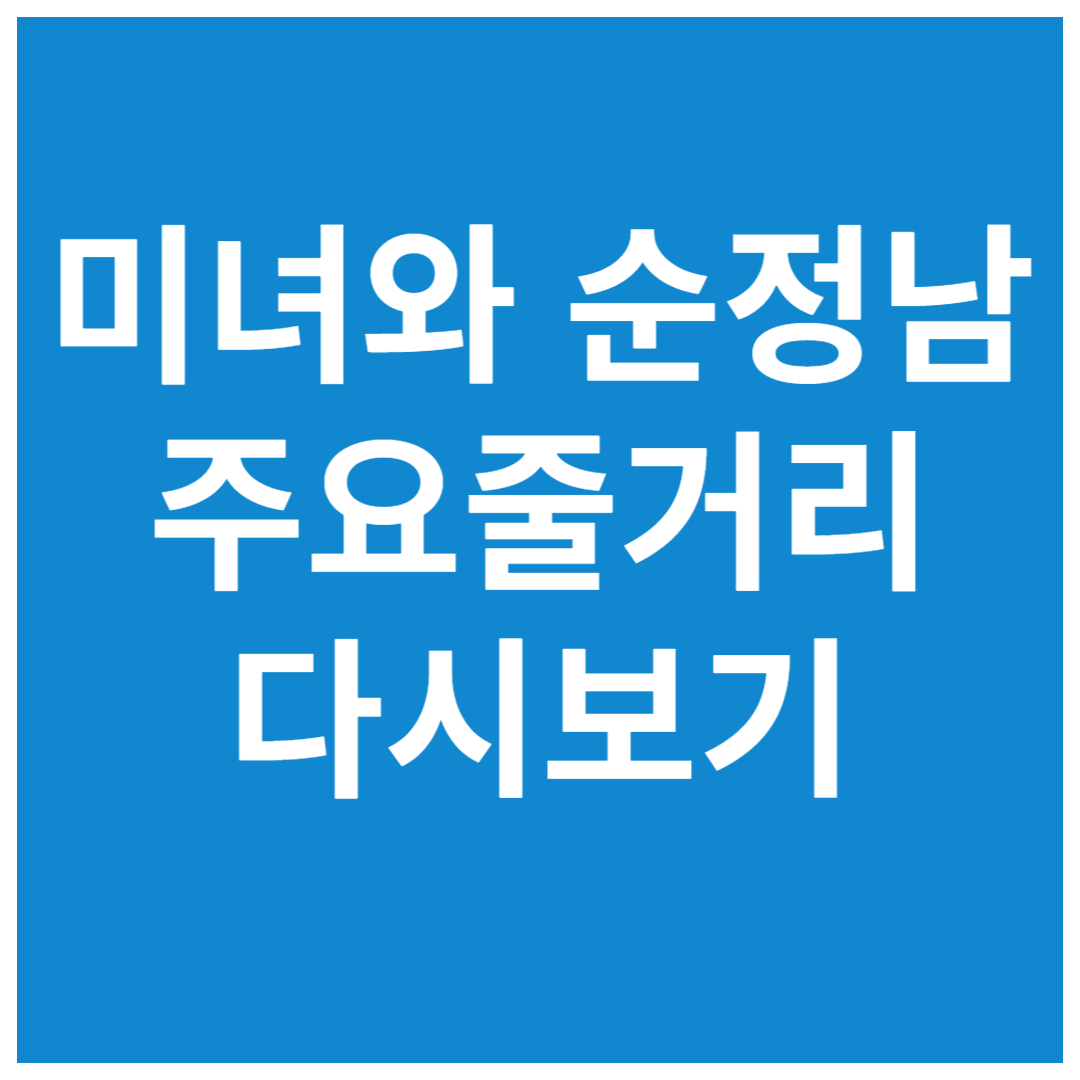 주말드라마-미녀와순정남-주요내용-다시보기