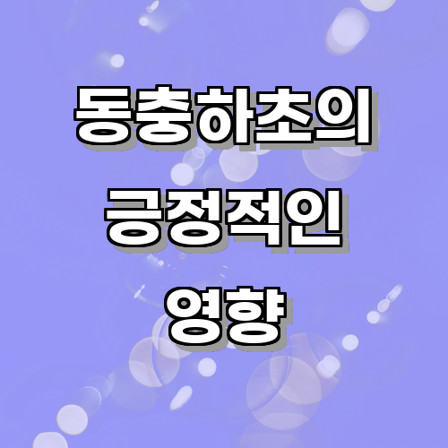 동충하초의 건강에 미치는 긍정적인 영향에 대한 최신 연구 결과