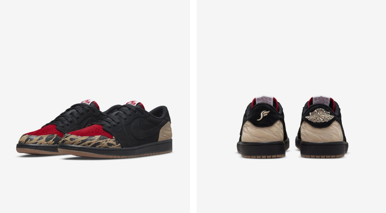 에어 조던 1 로우 x SoleFly 'Black and Sport Red'