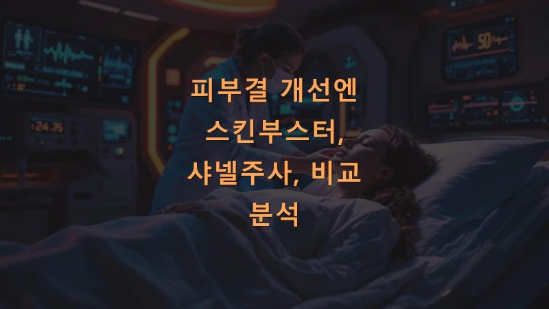 피부결 개선엔 스킨부스터? 샤넬주사? 비교 분석