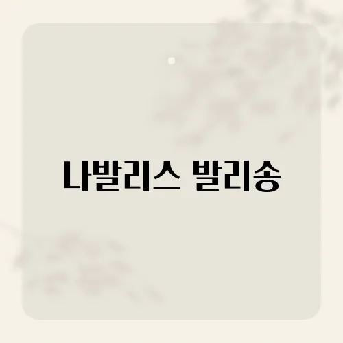나발리스 발리송, 독특한 사운드와 감성이 어우러진 음악의 신세계를 탐험하다