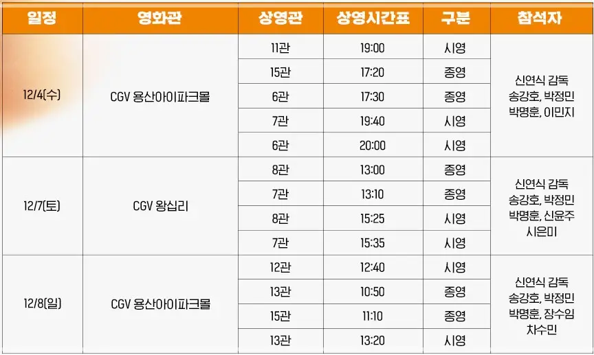 영화-1승-무대인사-일정-예매