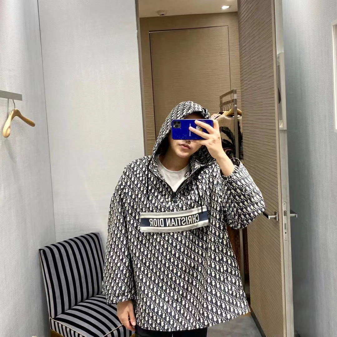  [DIOR] 디올 오블리크 DIOR OBLIQUE 후드 아노락 117C10A2970_X5803