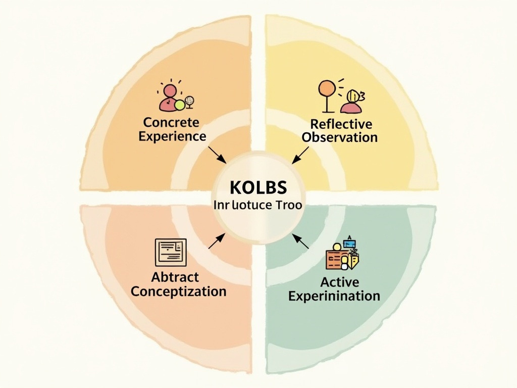 Kolb 체험학습 이론 도식