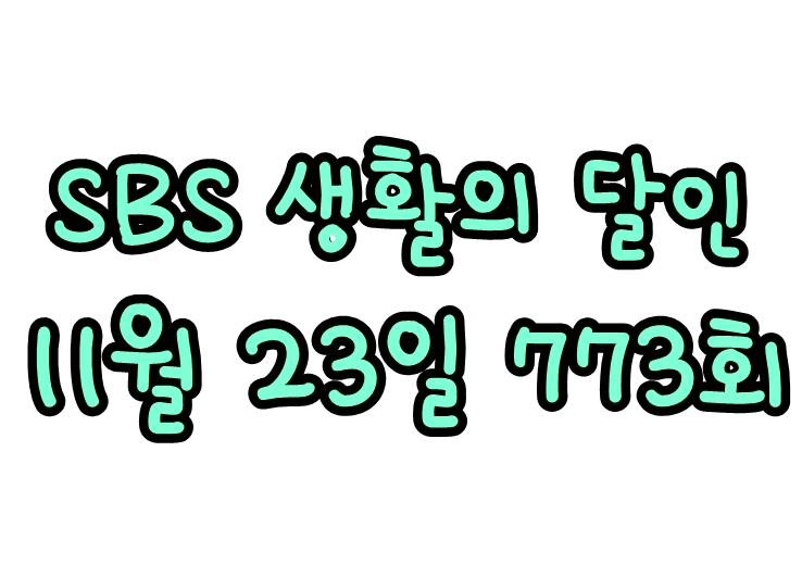  SBS 생활의 달인 화덕피자 달인 떢볶이 달인 773회 11월23일