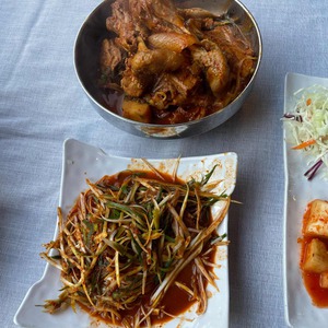 계곡과 음식