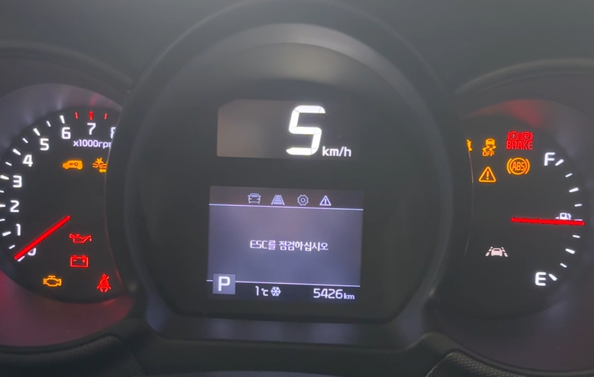  기아 레이 - ESC를 점검하십시오