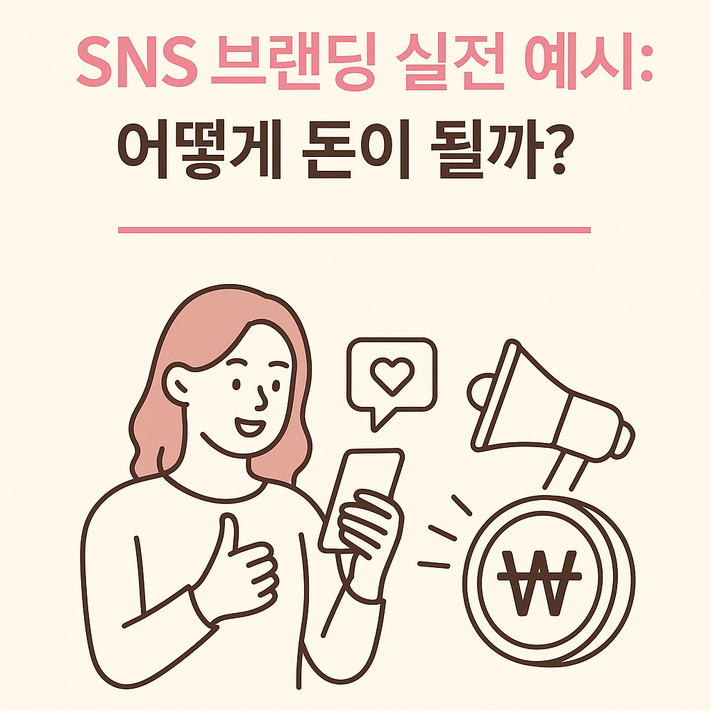 SNS 브랜딩 실전 예시: 어떻게 돈이 될까?