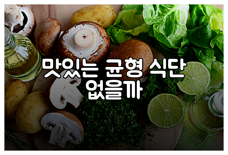 맛있는 균형 식단 없을까