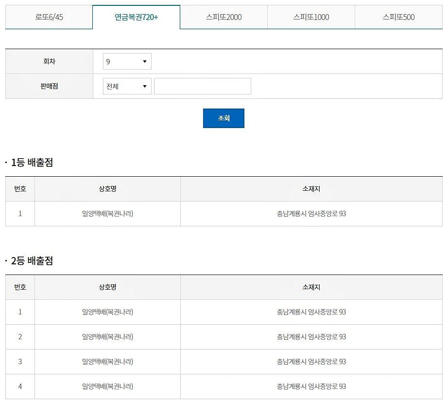 연금복권 실수령액 24