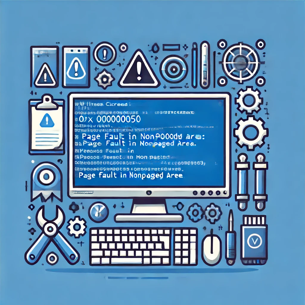 윈도우 블루스크린 오류 코드 0x00000050: PAGE_FAULT_IN_NONPAGED_AREA 원인/해결 방법