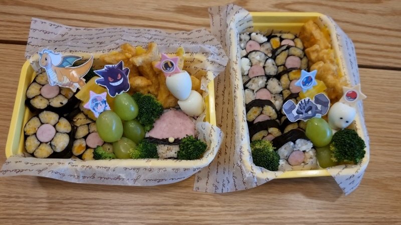 처음으로 아들 소풍도시락 싸봤는데..꽃김밥쉽지않네요