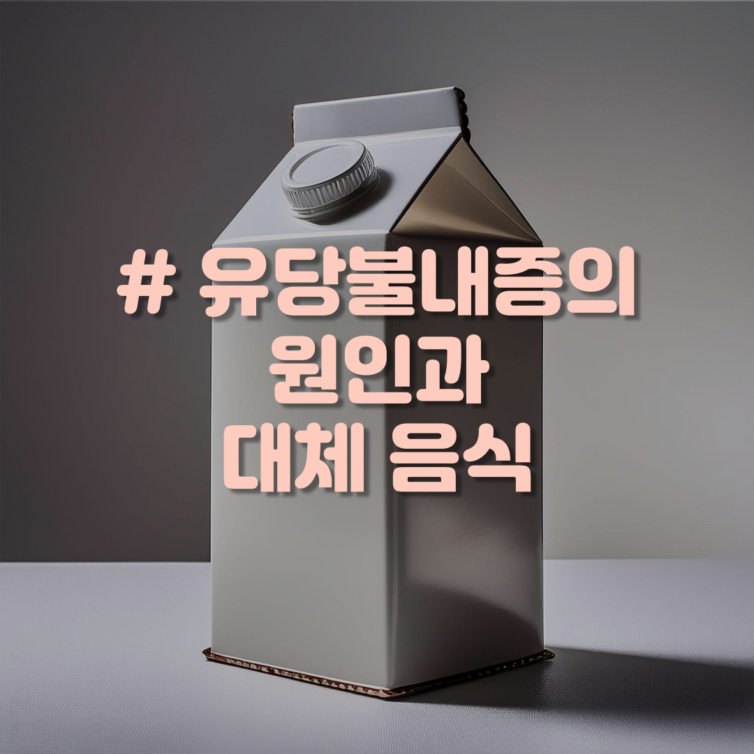 유당불내증의 원인과 대체 음식