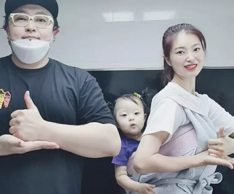 정재용과 이선아, 딸