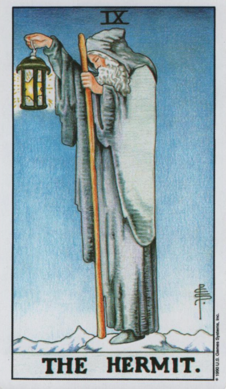  [타로해석]9. THE HERMIT 은둔자 카드 정방향/ 역방향 뜻, 의미, 상징