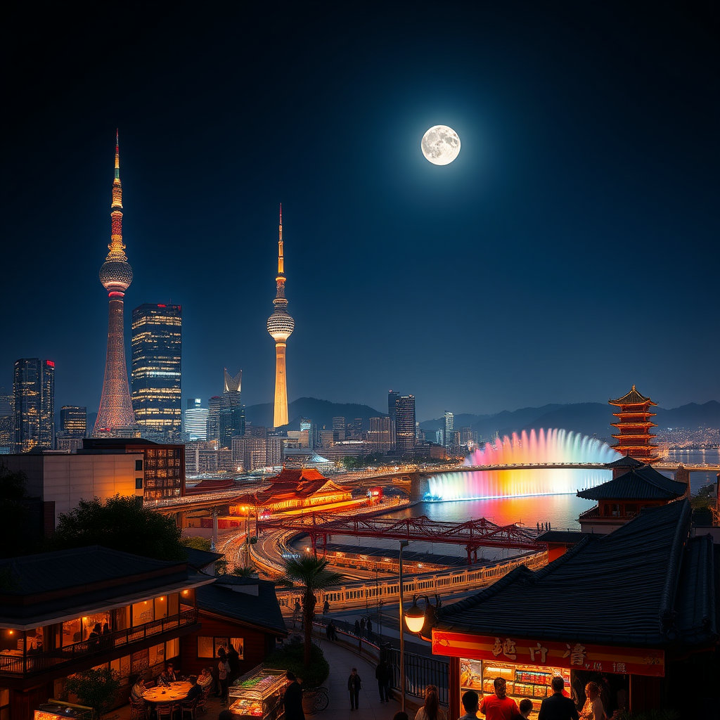 서울시 야경 이미지