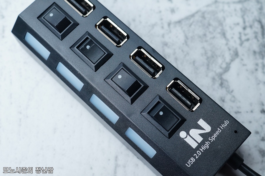  인네트워크 IN-U4BKA USB2.0 4포트 무전원 허브 리뷰