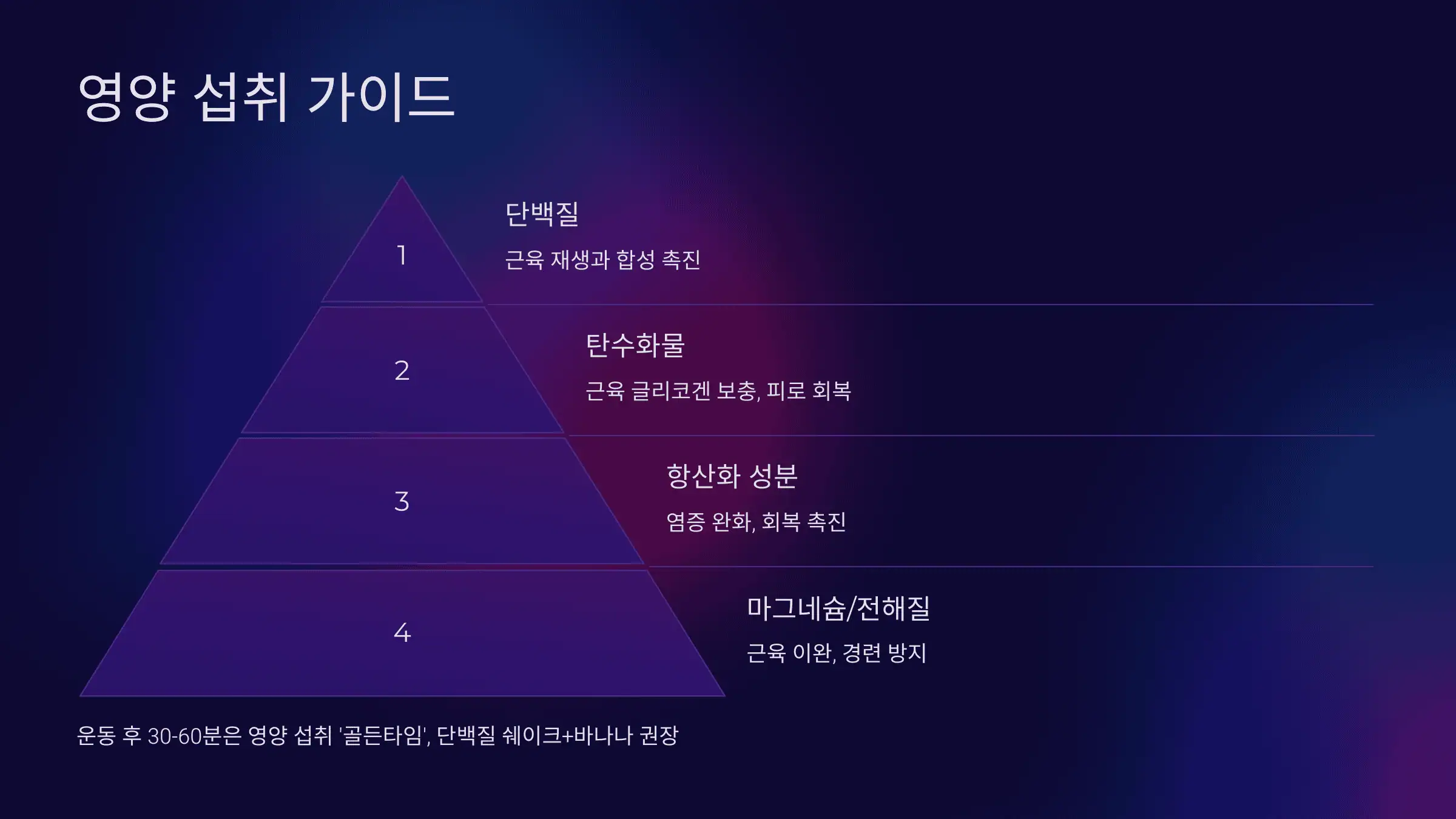 영양 섭취 가이드