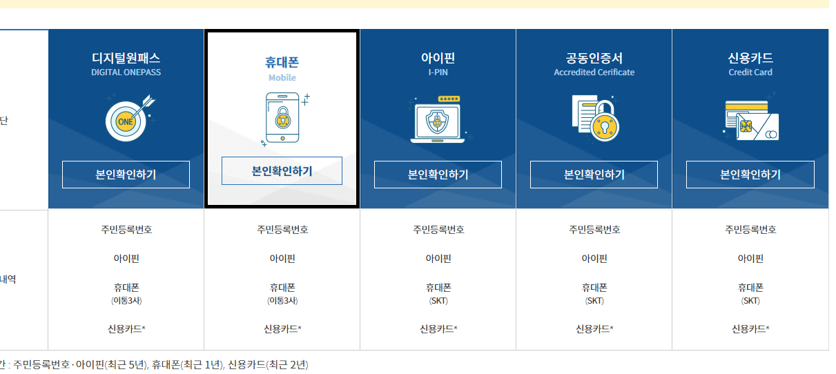 본인 인증