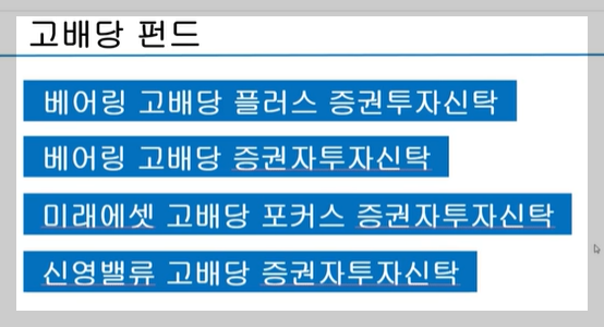 고배당 펀드