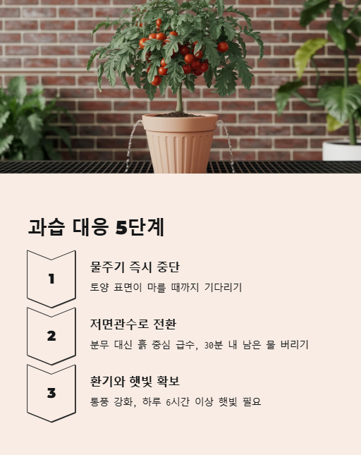 과습 대응 5단계