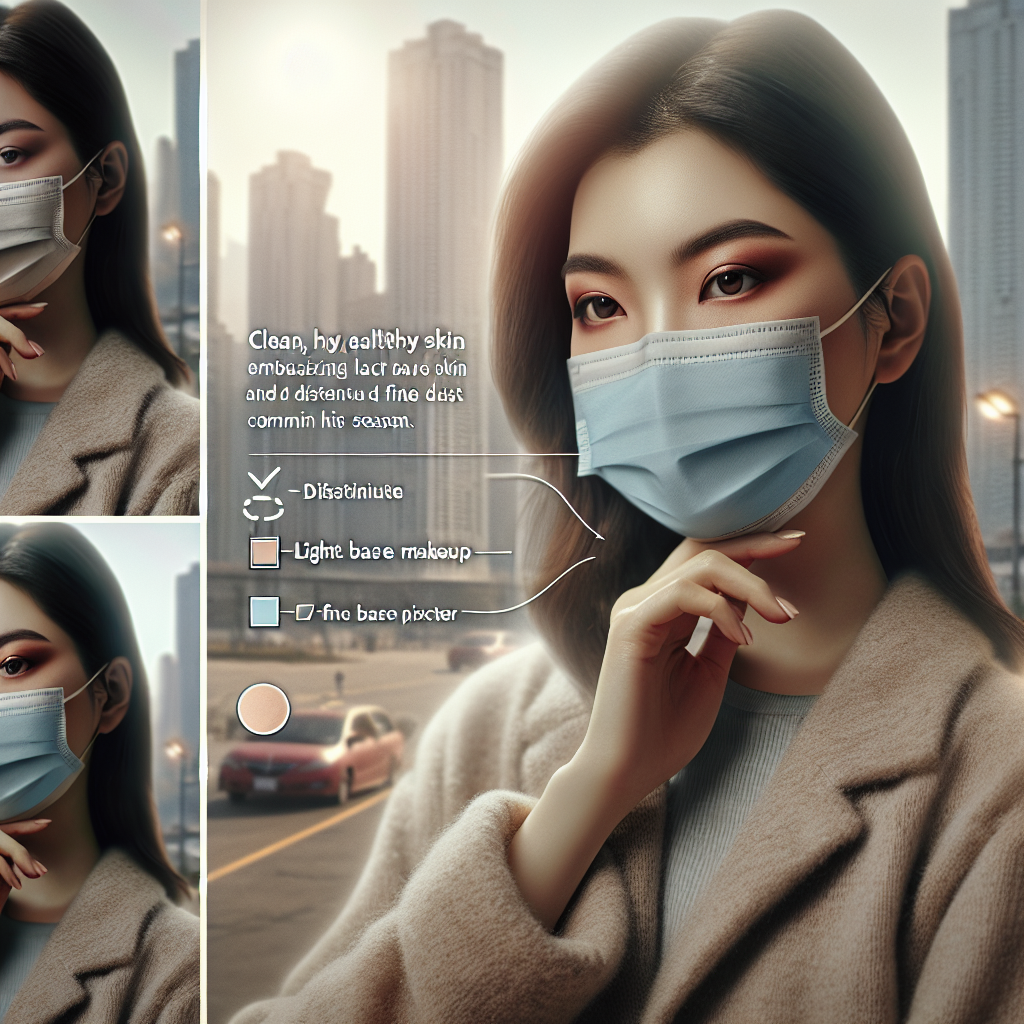 미세먼지 메이크업 사진