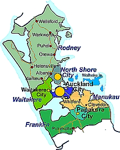 Auckland Super city map