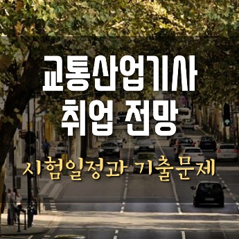 교통산업기사 시험일정 취업 전망