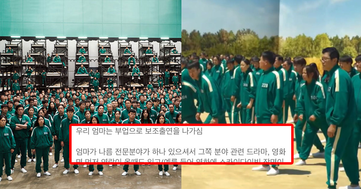  (약스포주의) 엄마가 오징어 게임 보조출연 한 썰